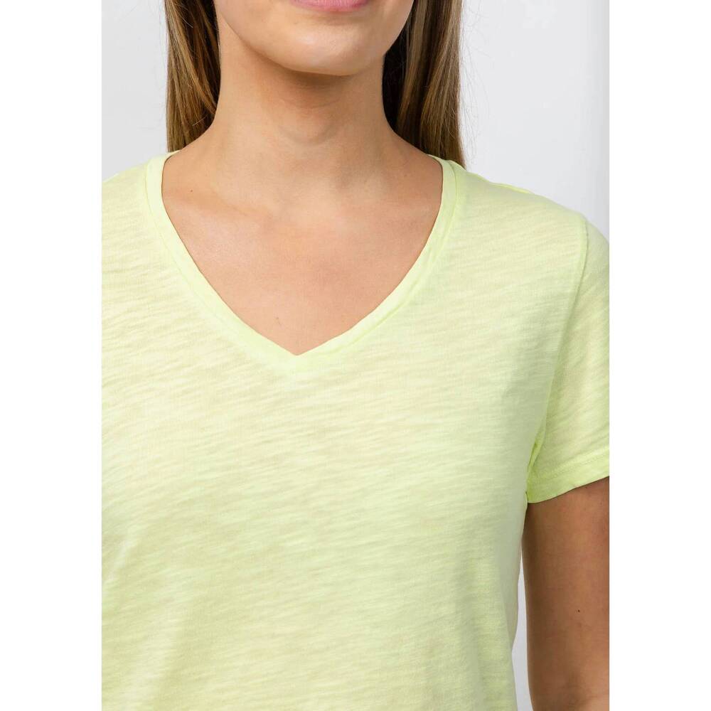 NEW ELLIOTT LAUREN short sleeve v-neck tee in mojito - Picture 5 of 5
